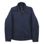 TOMMY HILFIGER Womens Navy Blue Quilted Jacket S Polyester Blend Zip Casual