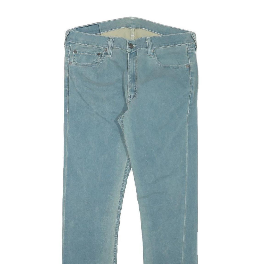 LEVI'S Mens Slim Blue Denim Light W31 L29 Zip Jeans Casual Classic