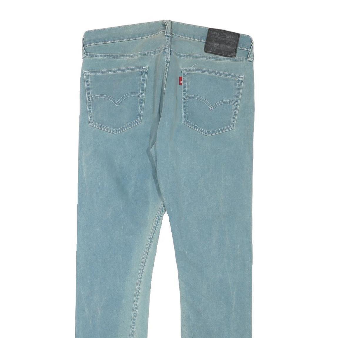 LEVI'S Mens Slim Blue Denim Light W31 L29 Zip Jeans Casual Classic