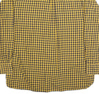TOMMY HILFIGER Mens Yellow & Black Check Shirt 2XL Button Down Collar Cotton