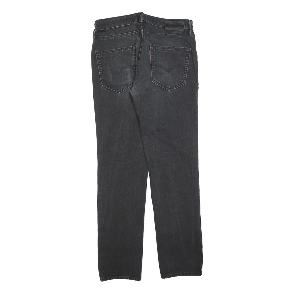 LEVI'S 511 Slim Mens Jeans Black Denim W32 L32 Zip Cotton Blend