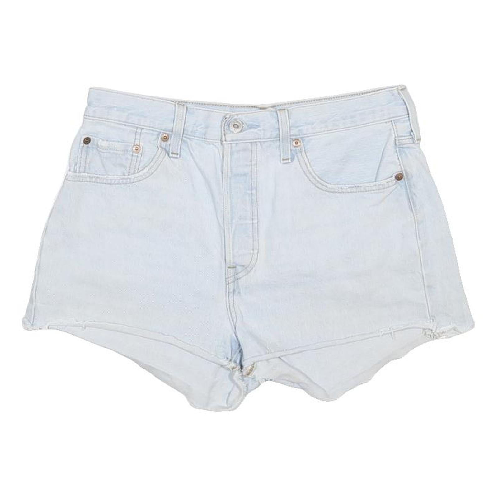 LEVI'S Womens Shorts Blue Casual Denim M W29 Summer Festival Cut-Off