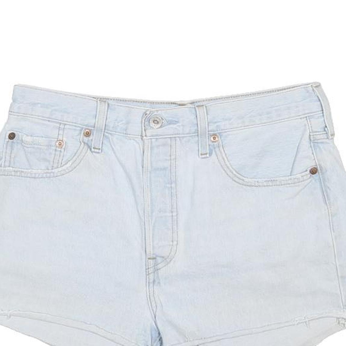 LEVI'S Womens Shorts Blue Casual Denim M W29 Summer Festival Cut-Off