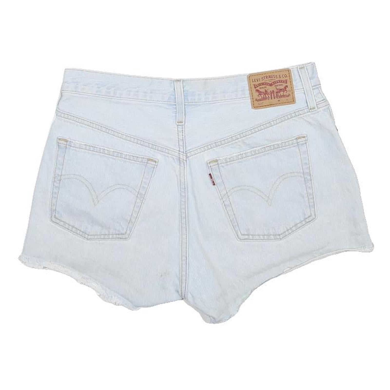 LEVI'S Womens Shorts Blue Casual Denim M W29 Summer Festival Cut-Off