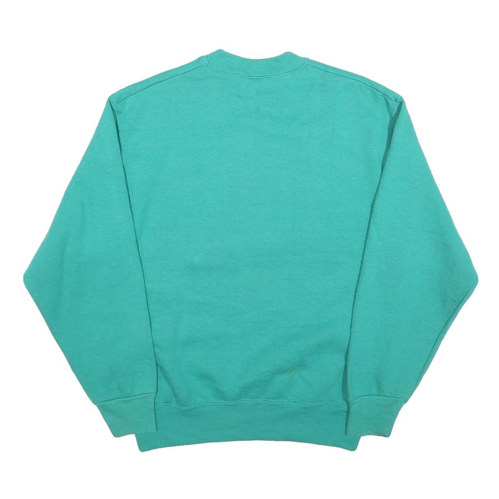 PRO SPIRIT Mens Green Cotton Blend Crew Neck M Abstract Art Sweatshirt