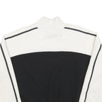 FILA Womens White & Black Sweater Crew Neck XL Striped Sleeve Cotton Blend