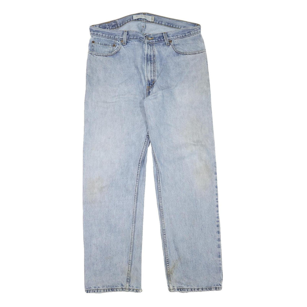LEVI'S 505 Mens Jeans Blue Regular Straight Denim Light W34 L30 Classic Fit Zip