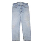 LEVI'S 505 Mens Jeans Blue Regular Straight Denim Light W34 L30 Classic Fit Zip