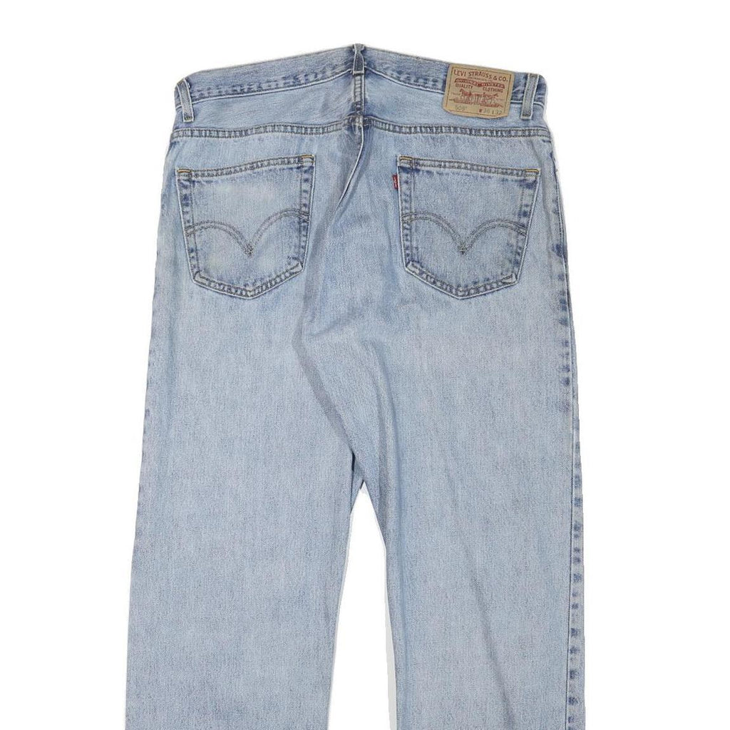 LEVI'S 505 Mens Jeans Blue Regular Straight Denim Light W34 L30 Classic Fit Zip