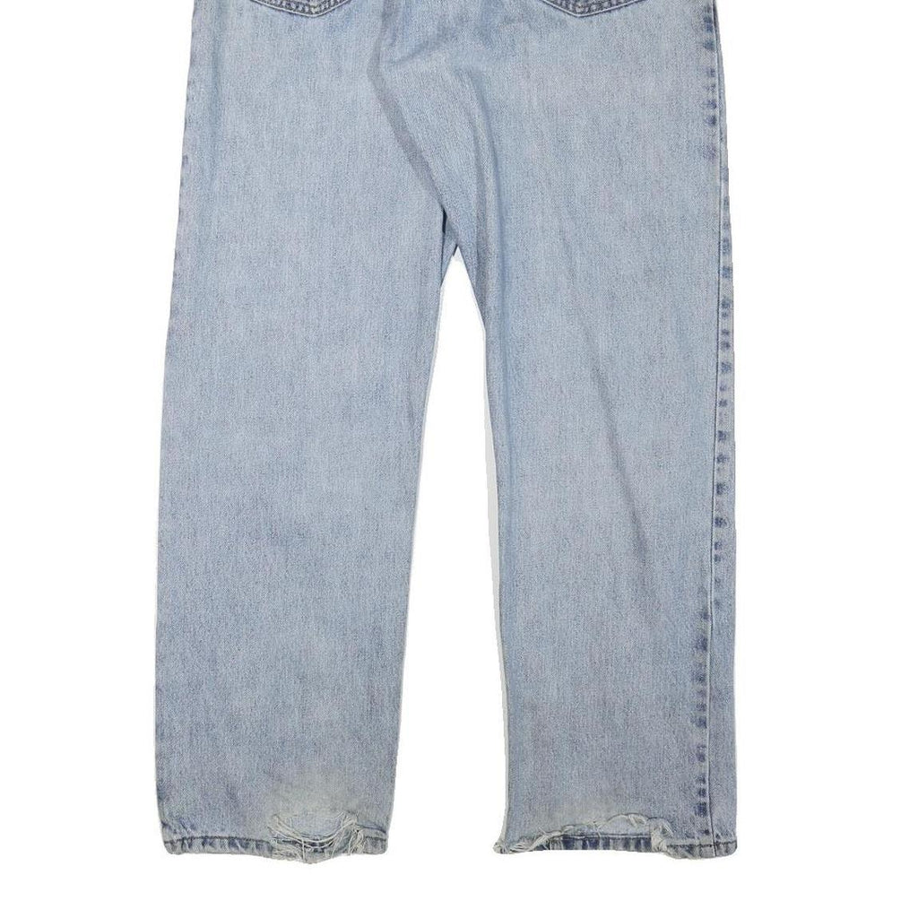 LEVI'S 505 Mens Jeans Blue Regular Straight Denim Light W34 L30 Classic Fit Zip