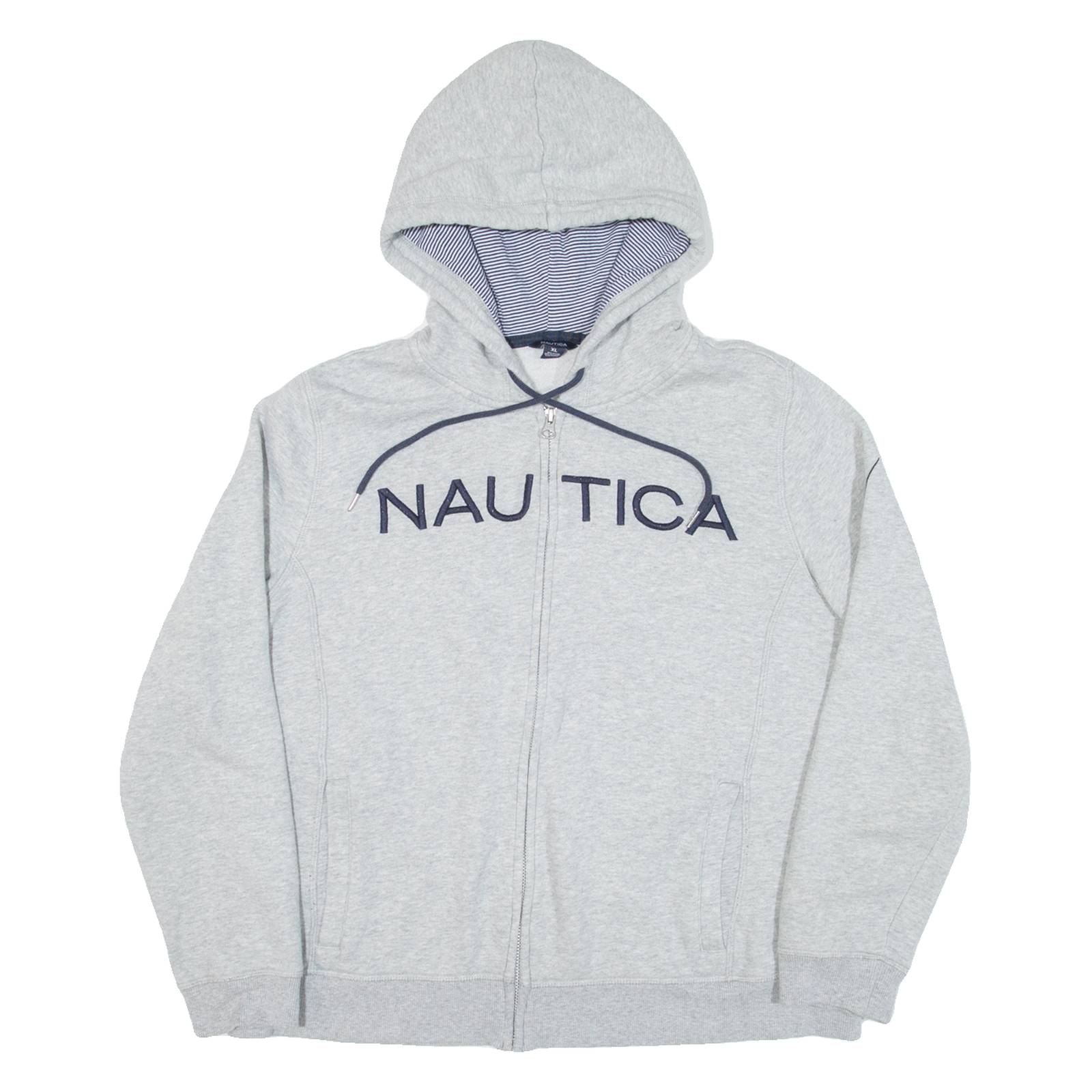 NAUTICA Womens Grey Hoodie Full Zip XL