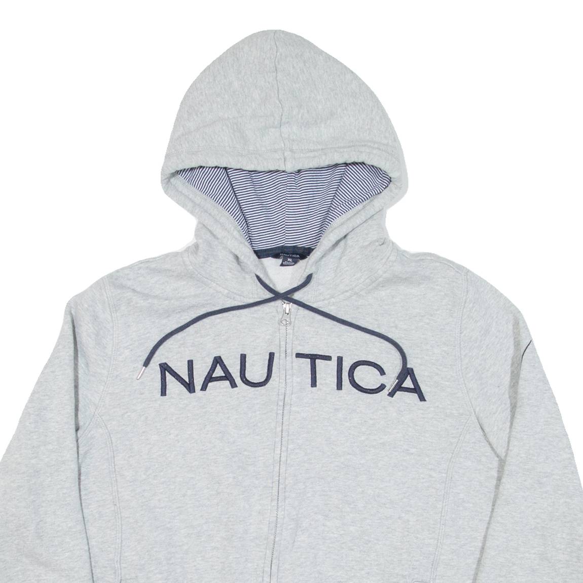 NAUTICA Womens Grey Hoodie Full Zip XL