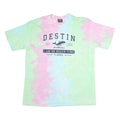 SUNSTATIONS Mens Pastel Tie Dye Cotton Graphic T-Shirt 2XL Short Sleeve Crew