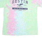 SUNSTATIONS Mens Pastel Tie Dye Cotton Graphic T-Shirt 2XL Short Sleeve Crew