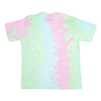 SUNSTATIONS Mens Pastel Tie Dye Cotton Graphic T-Shirt 2XL Short Sleeve Crew