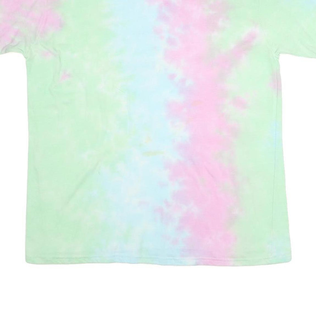 SUNSTATIONS Mens Pastel Tie Dye Cotton Graphic T-Shirt 2XL Short Sleeve Crew