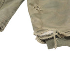 CARHARTT Mens Brown & Olive Workwear Jacket L Cotton Durable Plain Zip Closure