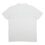 KAPPA Mens Light Grey Polo Shirt Short Sleeve Plain L Cotton Blend Casual