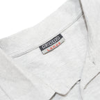KAPPA Mens Light Grey Polo Shirt Short Sleeve Plain L Cotton Blend Casual