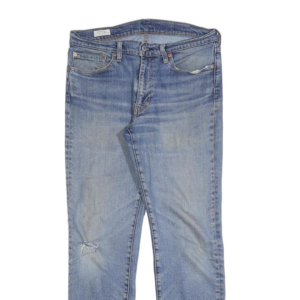 LEVI'S Mens Jeans Blue Regular Straight Denim Medium W32 L32 Classic Fit Zip