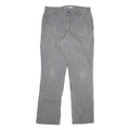 CARHARTT Mens Cotton Blend Grey Relaxed Straight Trousers W34 L31 Workwear
