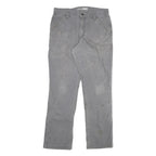 CARHARTT Mens Cotton Blend Grey Relaxed Straight Trousers W34 L31 Workwear