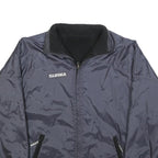 LEGEA Mens Blue & Black Reversible Zip Front Jacket M Polyester Sportswear