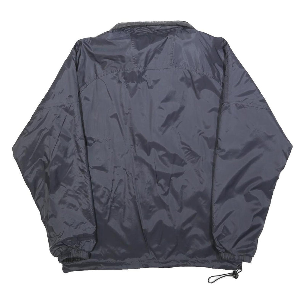 LEGEA Mens Blue & Black Reversible Zip Front Jacket M Polyester Sportswear