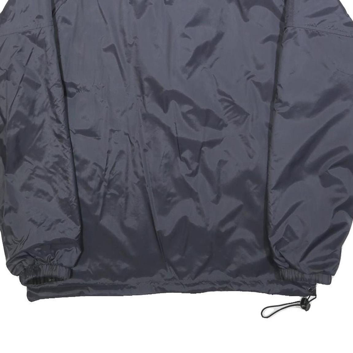 LEGEA Mens Blue & Black Reversible Zip Front Jacket M Polyester Sportswear