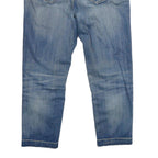 MELTIN POT Womens Blue Relaxed Straight Denim Medium W30 L23 Casual Zip Jeans