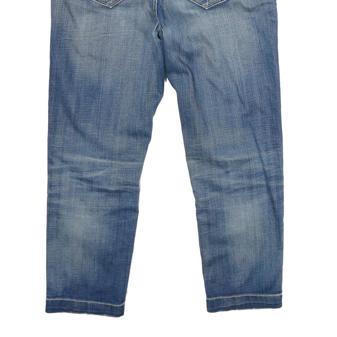 MELTIN POT Womens Blue Relaxed Straight Denim Medium W30 L23 Casual Zip Jeans