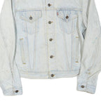 LEVI'S Mens Blue Denim Jacket M Cotton Blend Button Closure Classic Fit Casual