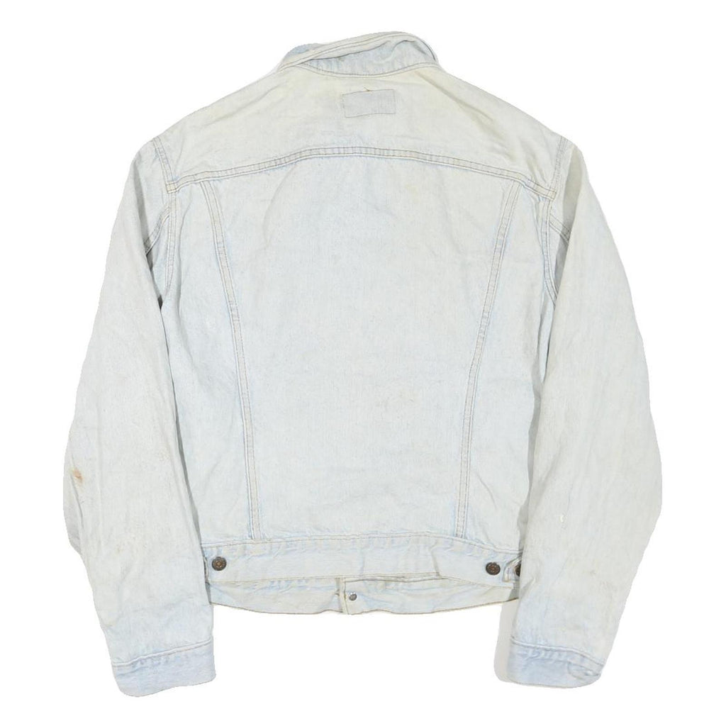 LEVI'S Mens Blue Denim Jacket M Cotton Blend Button Closure Classic Fit Casual