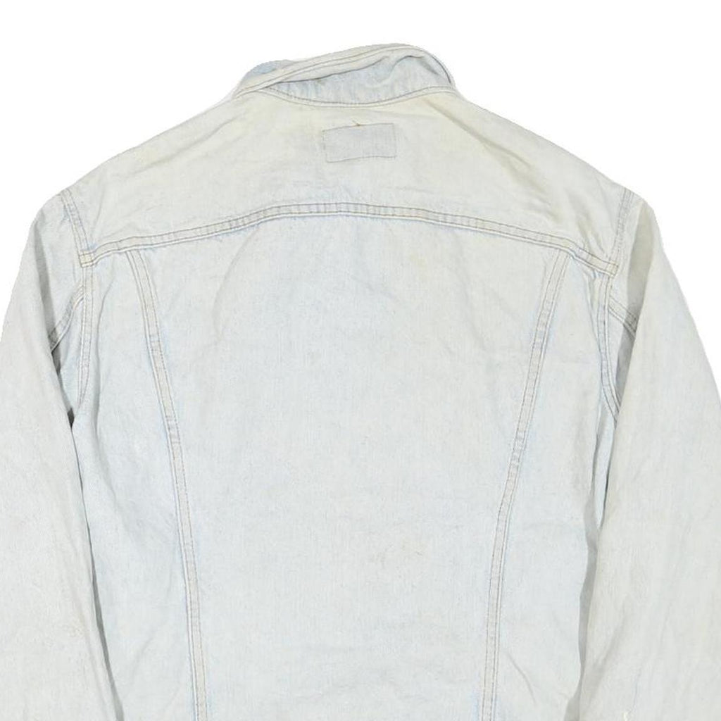 LEVI'S Mens Blue Denim Jacket M Cotton Blend Button Closure Classic Fit Casual