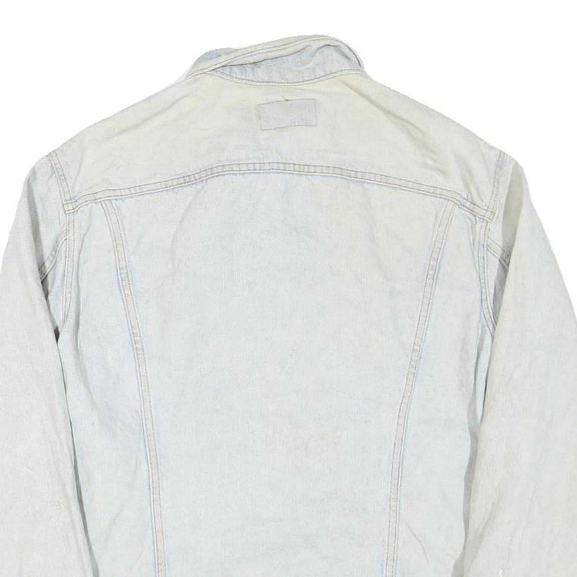 LEVI'S Mens Blue Denim Jacket M Cotton Blend Button Closure Classic Fit Casual