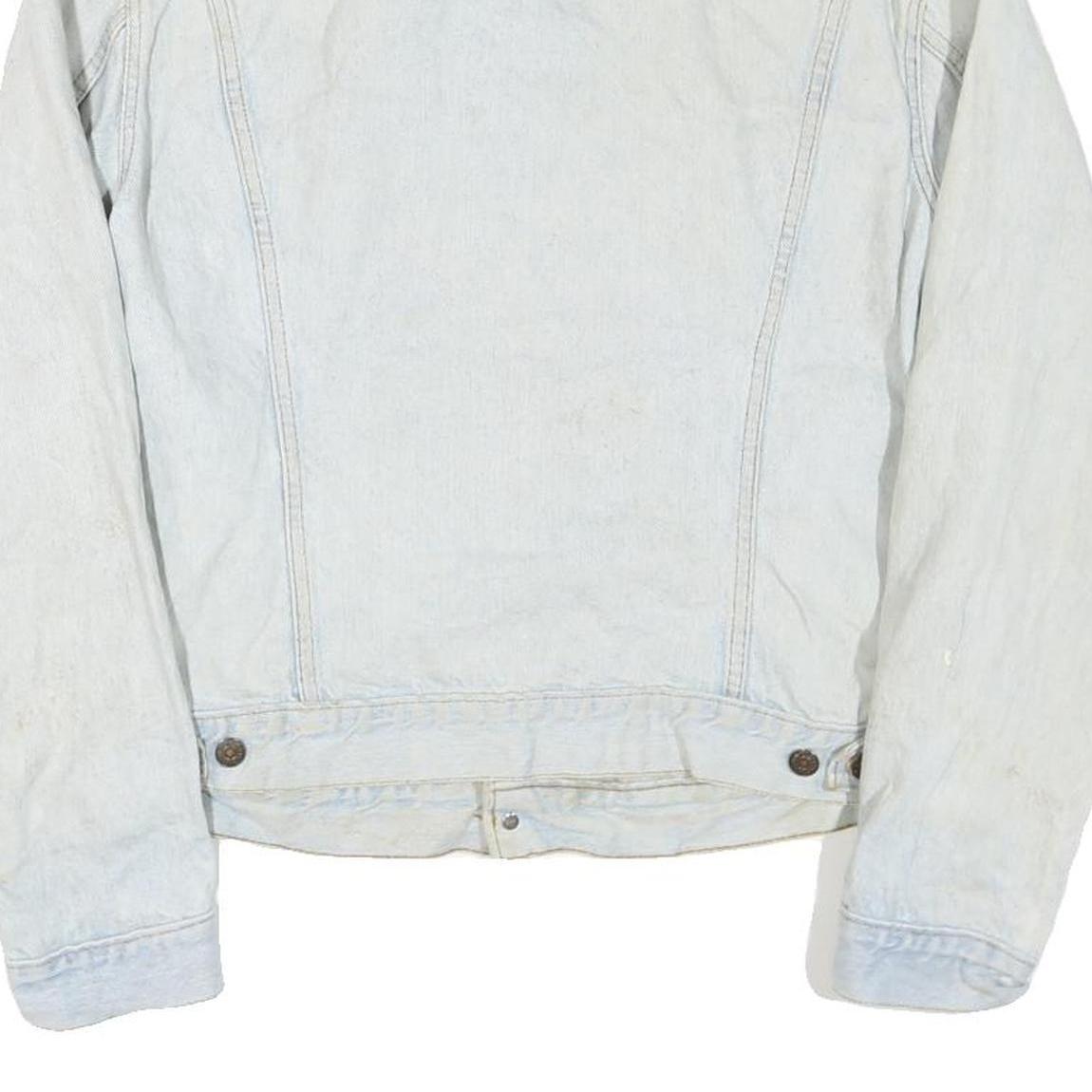 LEVI'S Mens Blue Denim Jacket M Cotton Blend Button Closure Classic Fit Casual