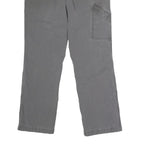 CARHARTT Mens Regular Fit Grey Cotton Blend Button Trousers W34 L30 Workwear