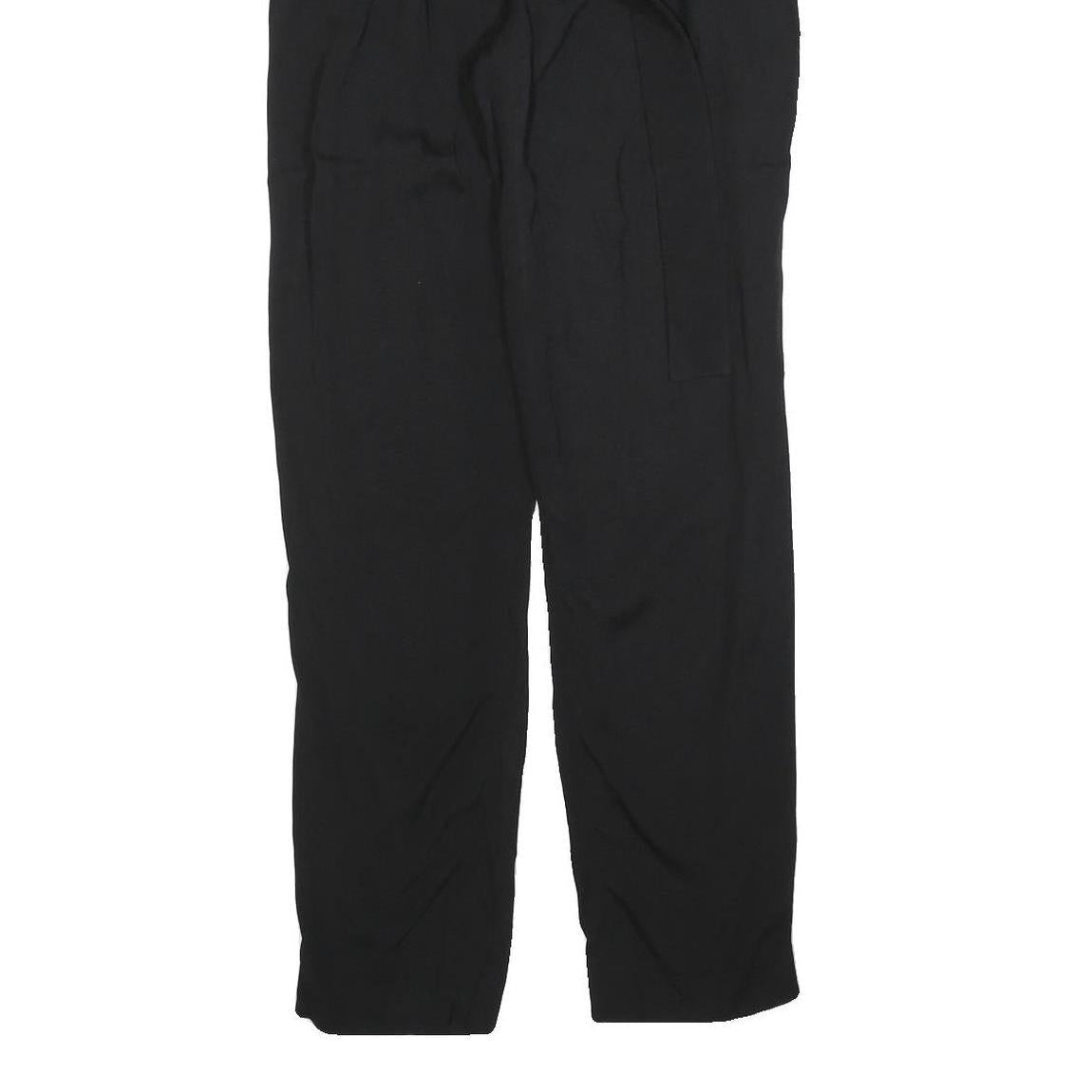 REISS Womens Black Slim Tapered Trousers W26 L32 Elegant Office Wear