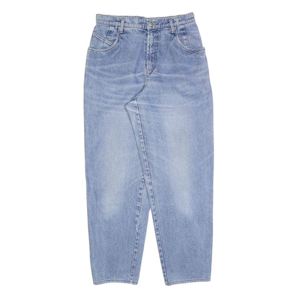 Womens Regular Fit Blue Denim Jeans W30 L30 Zip Closure Cotton Blend Classic