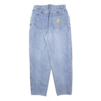 Womens Regular Fit Blue Denim Jeans W30 L30 Zip Closure Cotton Blend Classic