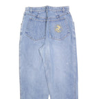 Womens Regular Fit Blue Denim Jeans W30 L30 Zip Closure Cotton Blend Classic