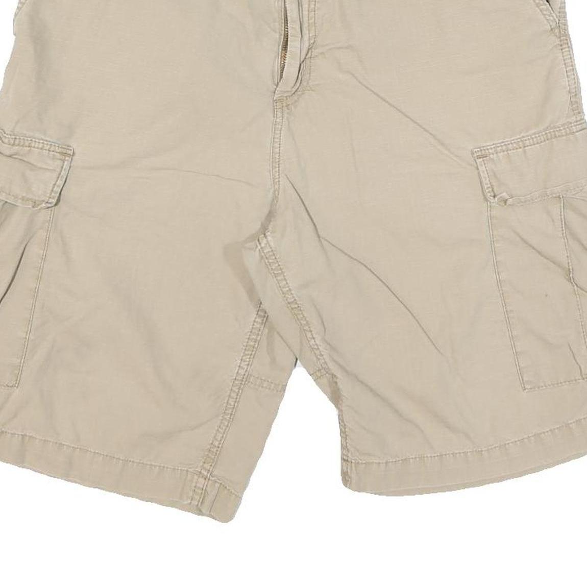 CARHARTT Mens Shorts Beige Cargo L W32 Durable Workwear Pockets