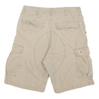 CARHARTT Mens Shorts Beige Cargo L W32 Durable Workwear Pockets