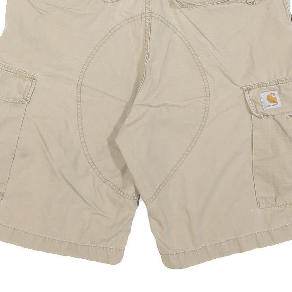 CARHARTT Mens Shorts Beige Cargo L W32 Durable Workwear Pockets