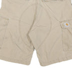 CARHARTT Mens Shorts Beige Cargo L W32 Durable Workwear Pockets