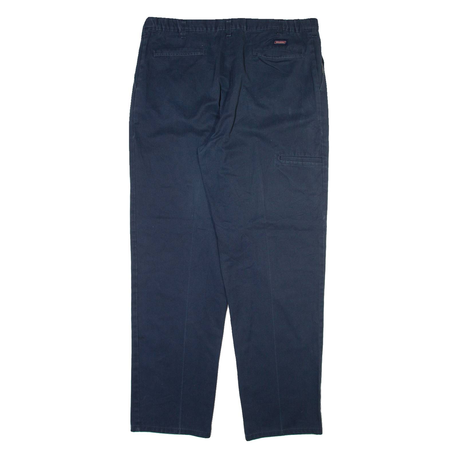 DICKIES Mens Trousers Blue Relaxed Tapered W38 L33