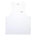 BENCH Mens White Sleeveless Round Neck Cotton Blend Tank Top 2XL Casual Summer