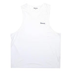 BENCH Mens White Sleeveless Round Neck Cotton Blend Tank Top 2XL Casual Summer