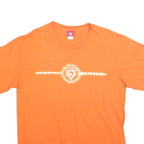 NFL Mens Orange Graphic T-Shirt L Short Sleeve Crew Neck Casual Cotton Blend