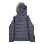 JACK WOLFSKIN Womens Blue Denim Outdoor Jacket UK 12 Polyester Blend Puffer Zip